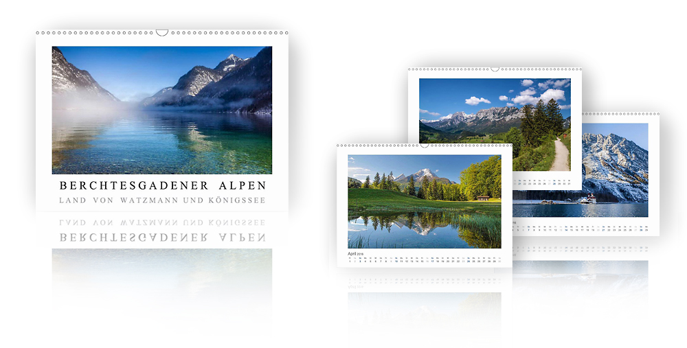 Kalender Berchtesgadener Alpen - Land von Watzmann und Königssee