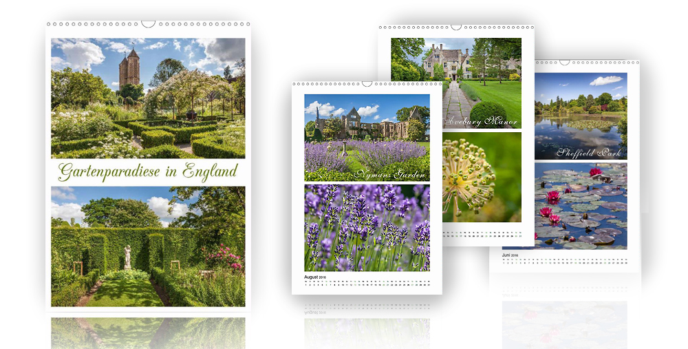 Kalender Gartenparadiese in England