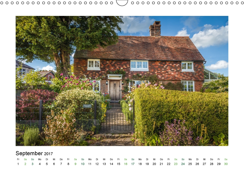 Cottage in Südengland (Kalender Landhäuser mit Charme 2017)