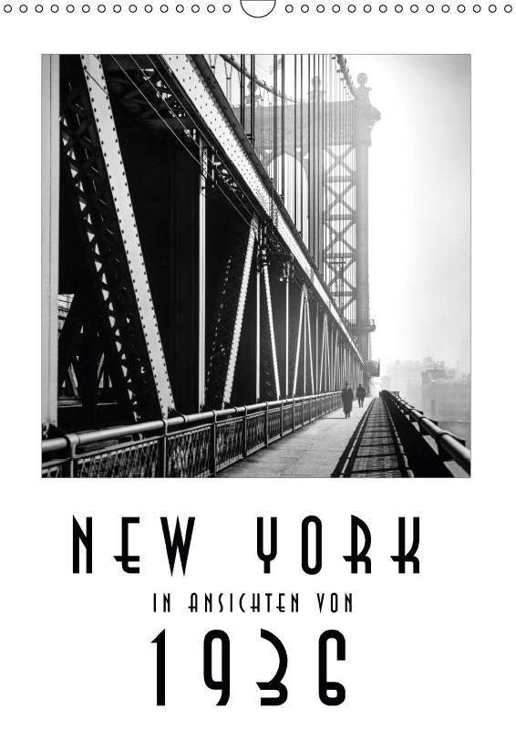 Kalender New York in Ansichten von 1936