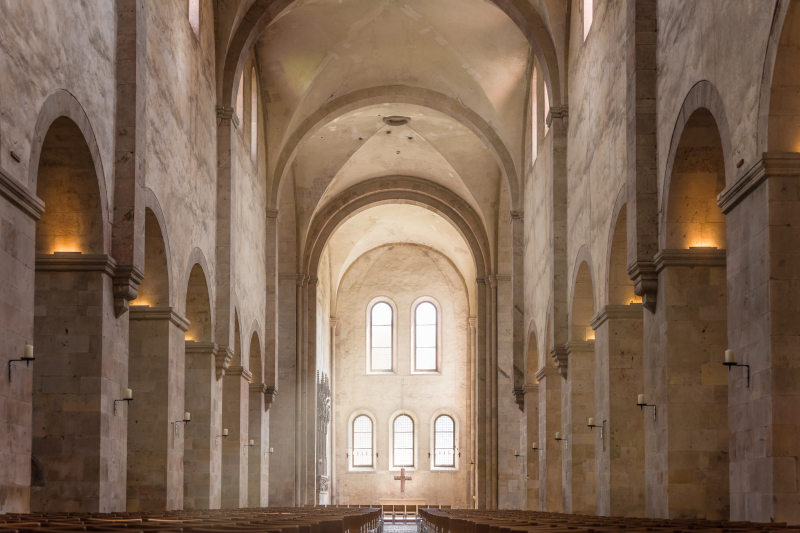 Abteikirche des Zisterzienserkloster Eberach bei Kiedrich, Rheingau, Hessen, Deutschland