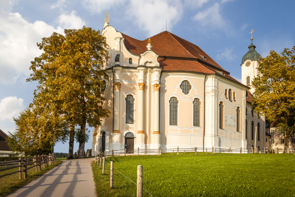 Wieskirche bei Steingaden, Oberbayern, Bayern