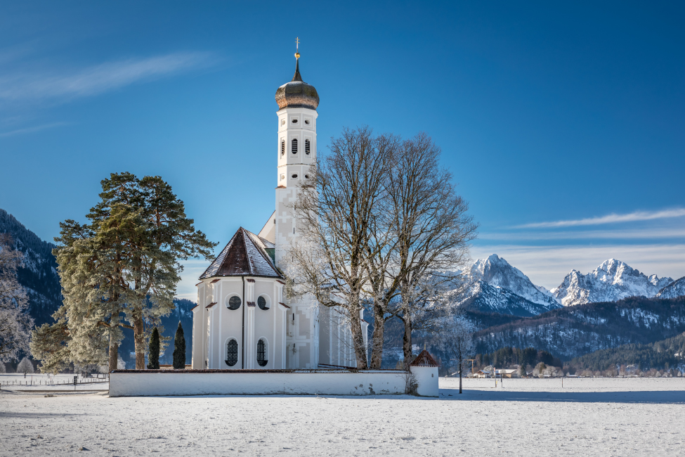 Wallfahrtskirche St. Coloman, Schwangau, Allgäu, Bayern