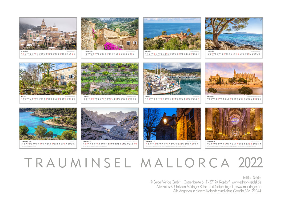 Mallorcazauber DIN A3 Kalender für 2023 Mallorcazauber DIN A3 Kalender für 2023
